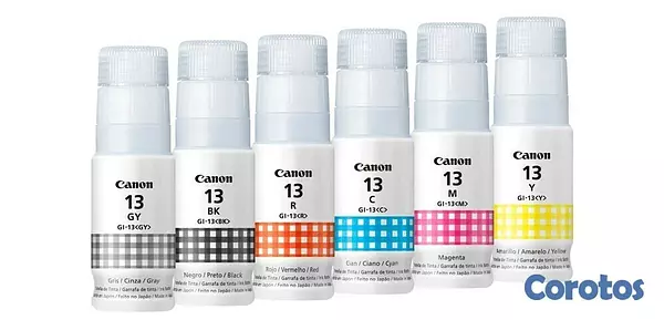 impresoras y scanners - BOTELLA DE TINTA CANON GI-13 EN TODOS LOS COLORES 