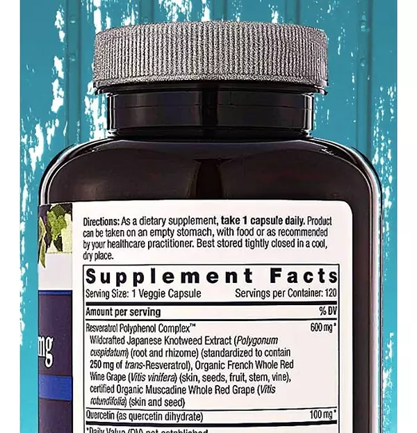 Salud y Equipamiento Médico - Resveratrol 120 Cap Resvitale 2