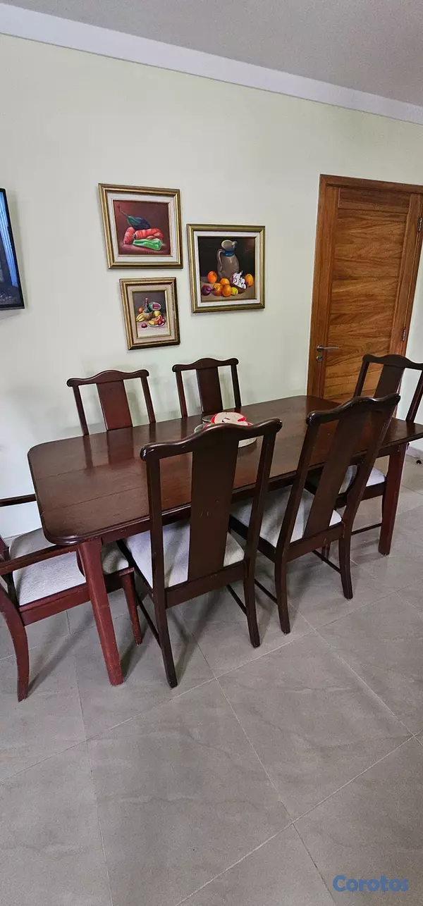 muebles y colchones - TREMENDO JUEGO DE COMEDOR EN CAOBA  4