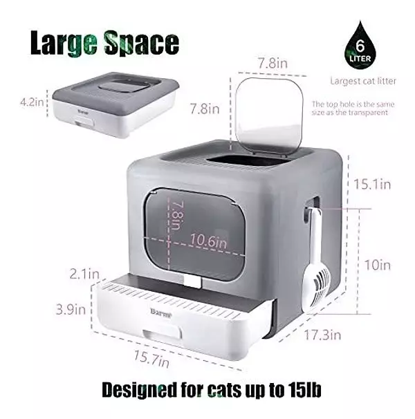 Salud y Equipamiento Médico - Caja De Arena Para Gatos Barmi Caja De Arena 5