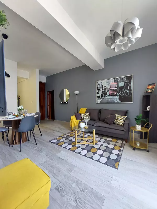 apartamentos - Apartamento amueblado de 1 habitación en piso alto bien ubicado en Piantini 3