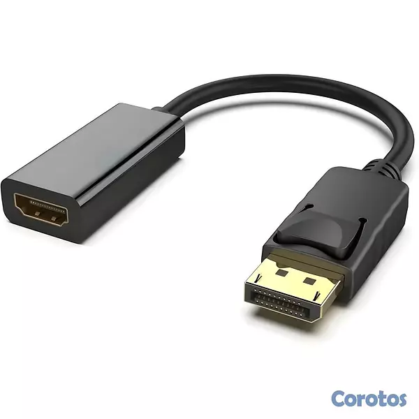 accesorios para electronica - Adaptador DisplayPort a HDMI Macho a Hembra Audio  1