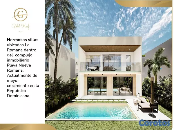 casas vacacionales y villas - PROYECTO DE VILLA EN PLAYA NUEVA ROMANA  2