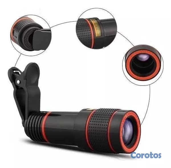 accesorios para electronica - Zoom 12x Lente Teleobjetivo Apexel 4 En 1 iPhone Htc Huawei 3