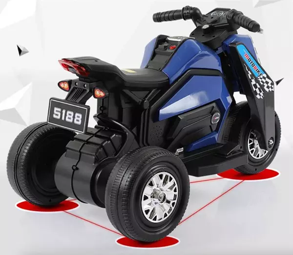 juguetes - Motorcito eléctrico para niños de tres ruedas recargable, motor moto 4