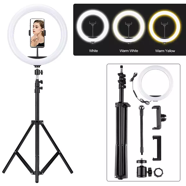 otros electronicos - Anillo Aro De Luz 12 Pulgadas Selfie Led + Tripode 2.5 Metros 4