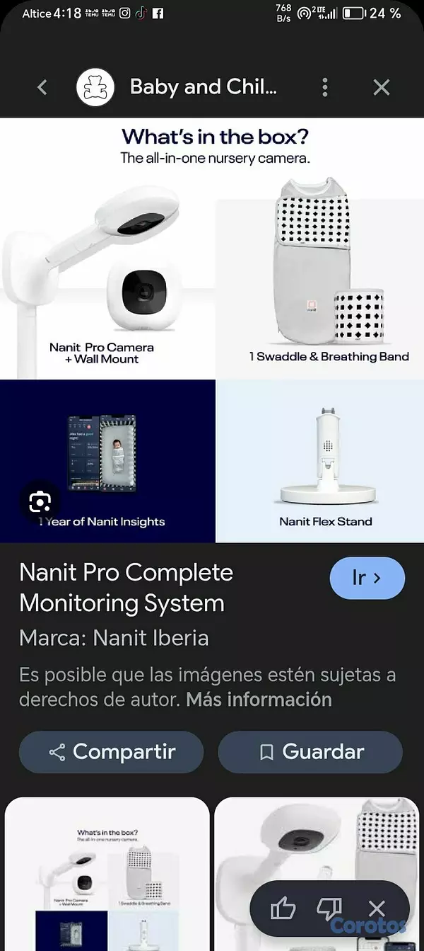 camaras y audio - Cámara para cuna de bebé  2