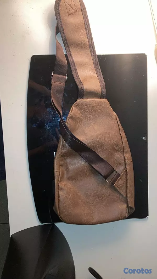 carteras y maletas - Bolso Marrón de Cuero Unisex  4