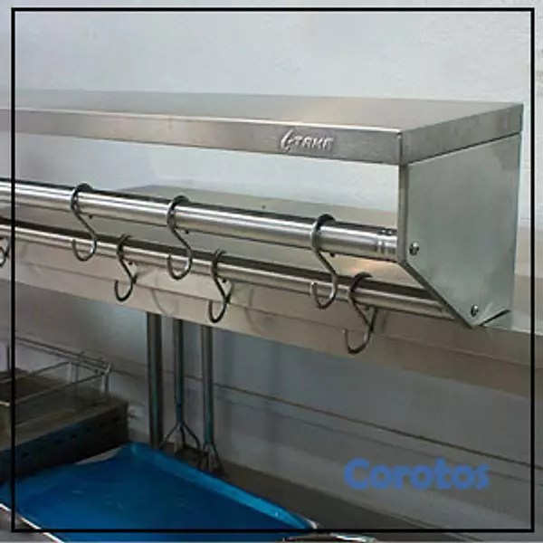 equipos profesionales - Repisa de pared en acero inoxidable  5