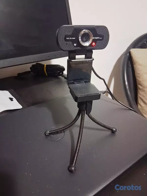 camaras y audio - Webcam Full HD 1080P Argom + TRÍPODE Y MICRÓFONO 🎤 5
