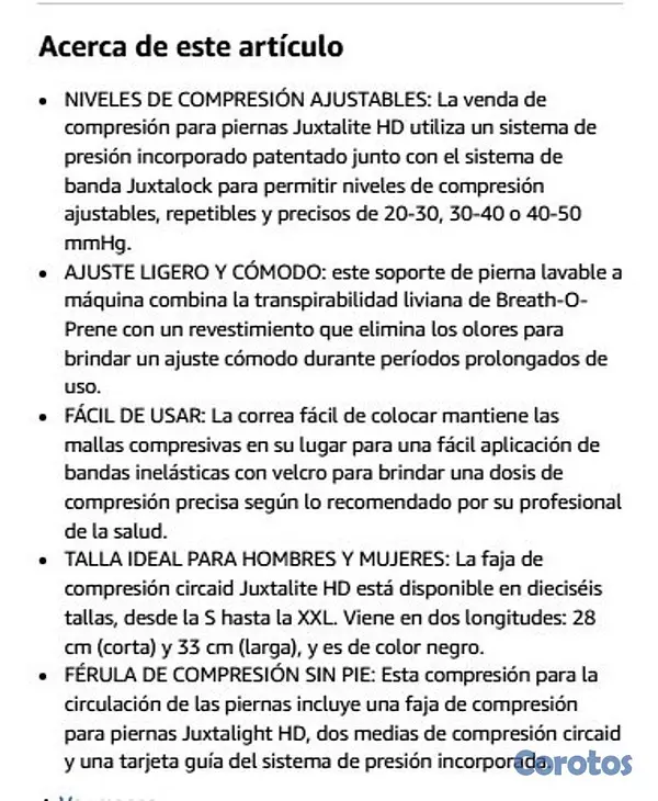 Salud y Equipamiento Médico - 🦵 Faja Compresión CircAid Juxtalite HD (Nueva) - ¡ 7