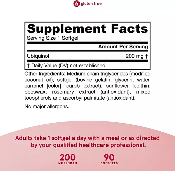 Salud y Equipamiento Médico - Qh Ubiquinol 90 capsulas Jarrow formula 2