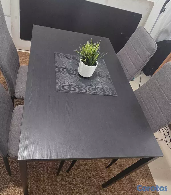 muebles y colchones - Mesa de Comedor Moderna – 4 Puestos  2