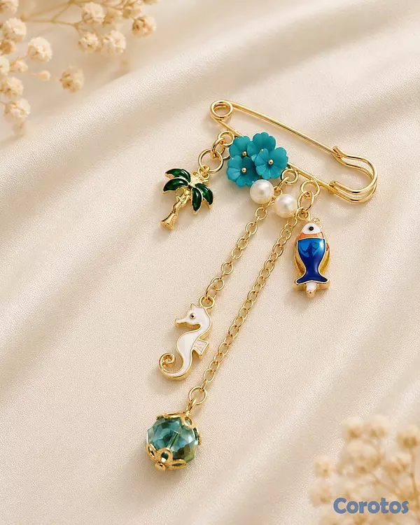 joyas, relojes y accesorios - broches tipo chambras  2