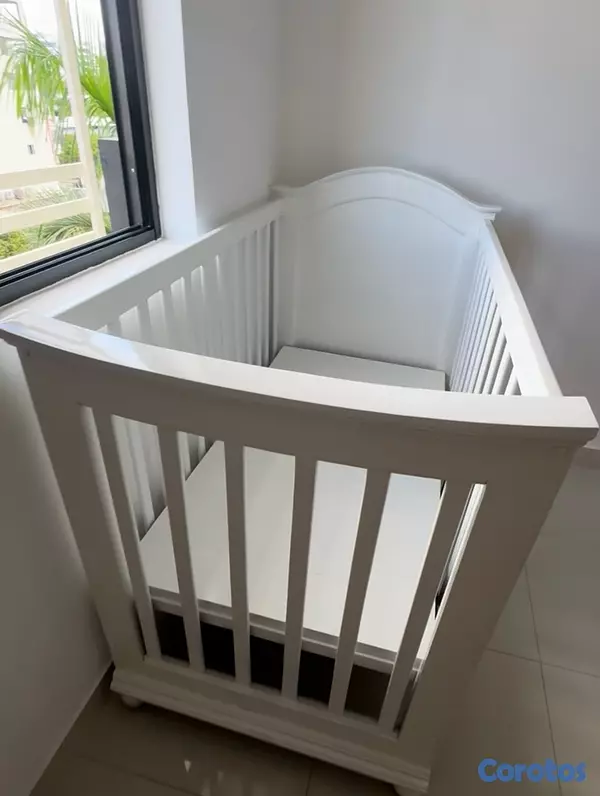 muebles - Cuna de bebés 100% madera  4