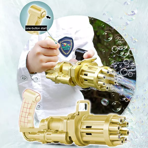 juguetes - Pistola Electrica para hacer Burbujas Niños Juguete Maquina 3