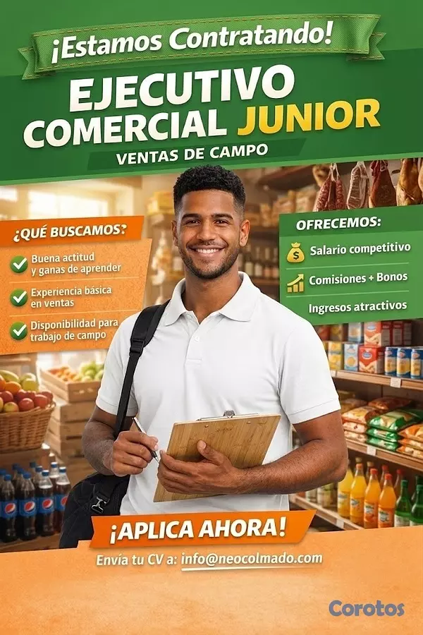 empleos disponibles - Vendedor/vendedora servicios para colmados 2