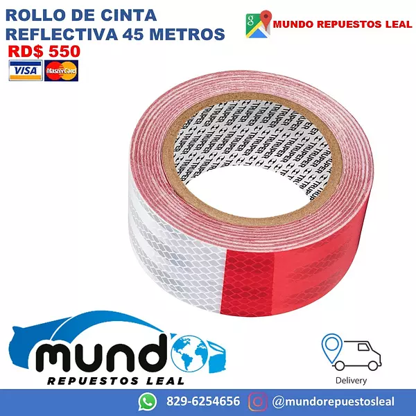 herramientas, jardines y exterior - Rollo de cinta reflectiva, reflectante 3m 2