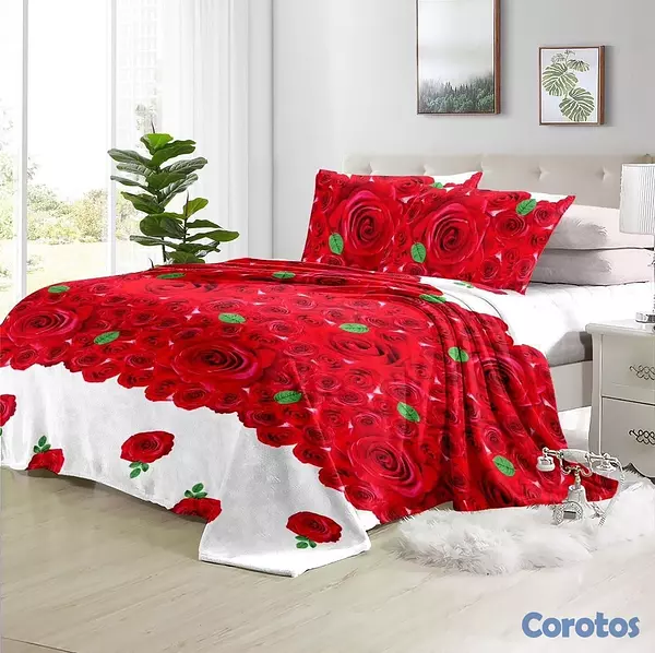 muebles y colchones - juego de frisas suave 3 piezas para cama de 60  15