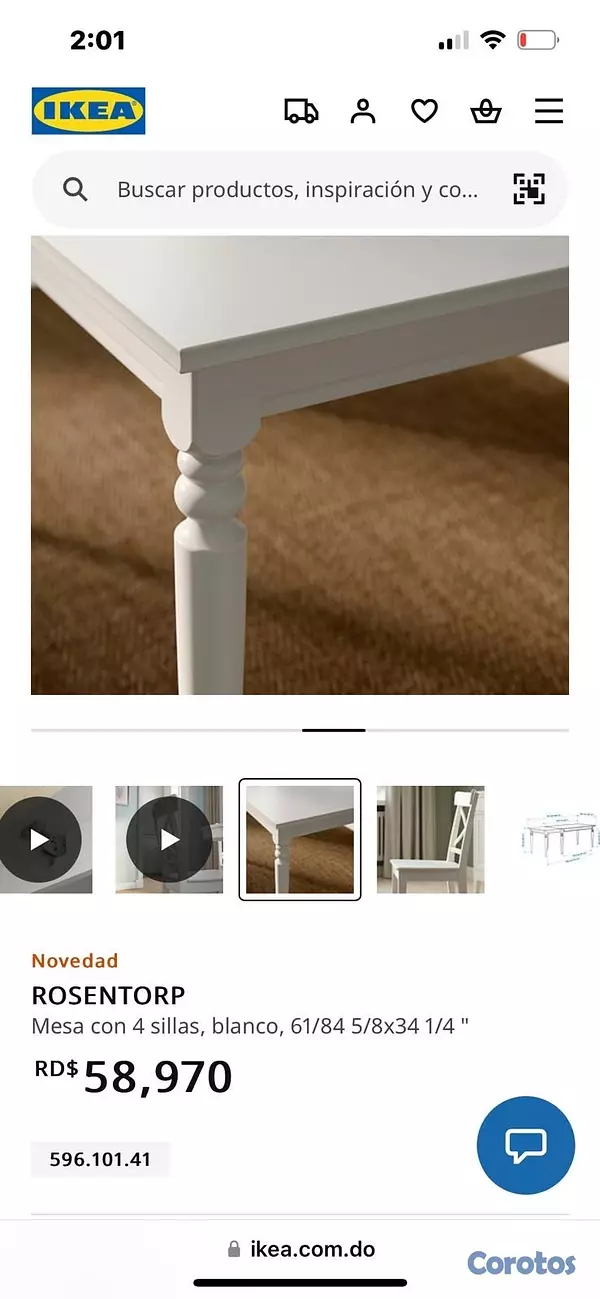 muebles y colchones - Mesa de comedor de Ikea 1