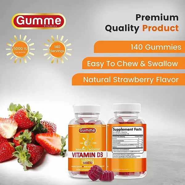 Salud y Equipamiento Médico - Vitamina D3 125mcg Gumme Vitamin 2