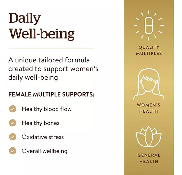 Salud y Equipamiento Médico - Multivitaminas Mujeres Solgar Female Multiple 120 Tab 4