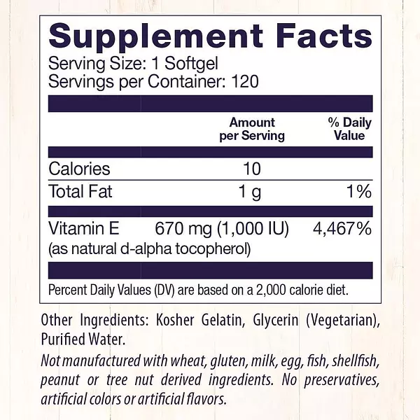Salud y Equipamiento Médico - Vitamina E 120cap Healthy Origin 2
