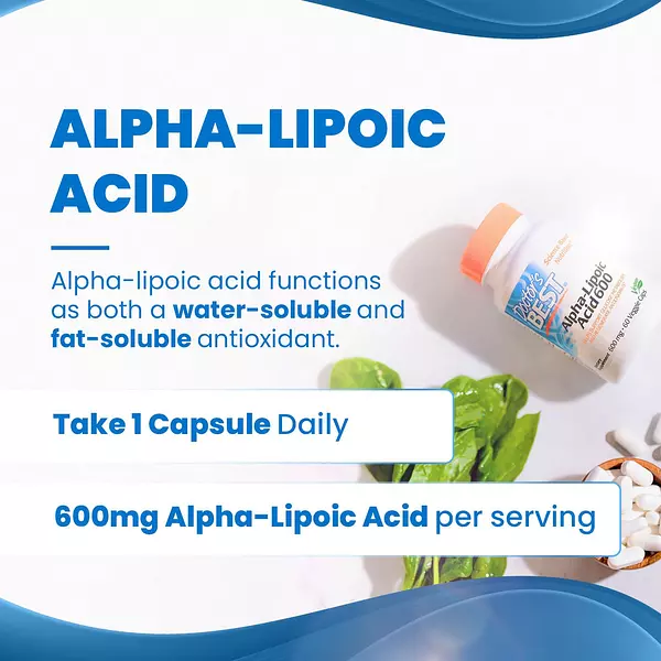 Salud y Equipamiento Médico - Acido Alfa-lipoico 600mg 60cap Doctor's Best 4