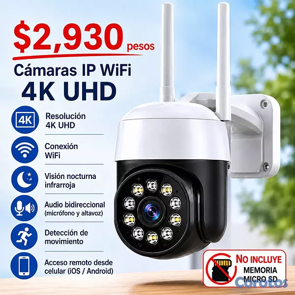 camaras y audio - Te preocupa tu seguridad? chequea estas cámaras 4k 1