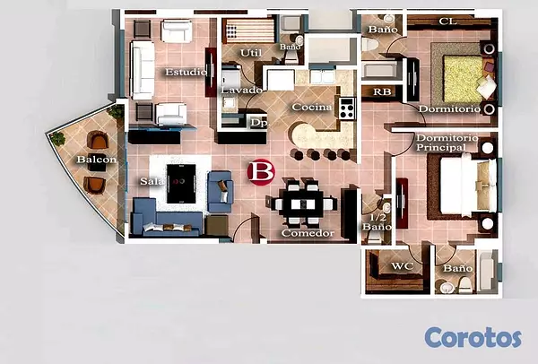 apartamentos - Venta de Apartamento en Piantini  10