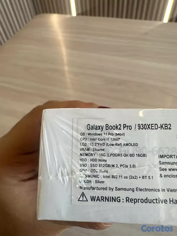 computadoras y laptops - SAMSUNG BOOK 2 PRO 13.3" i7-1260P 16GB RAM 512GB SSD  SILVER WINDOWS 11PRO  2