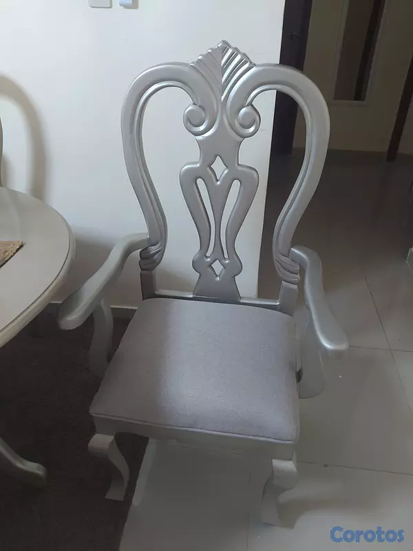 muebles y colchones - JUEGO DE COMEDOR DE CAOBA  4