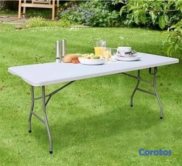 muebles y colchones - Mesa Plegable Portátil Para Buffet, Reuniones o Picnic  1