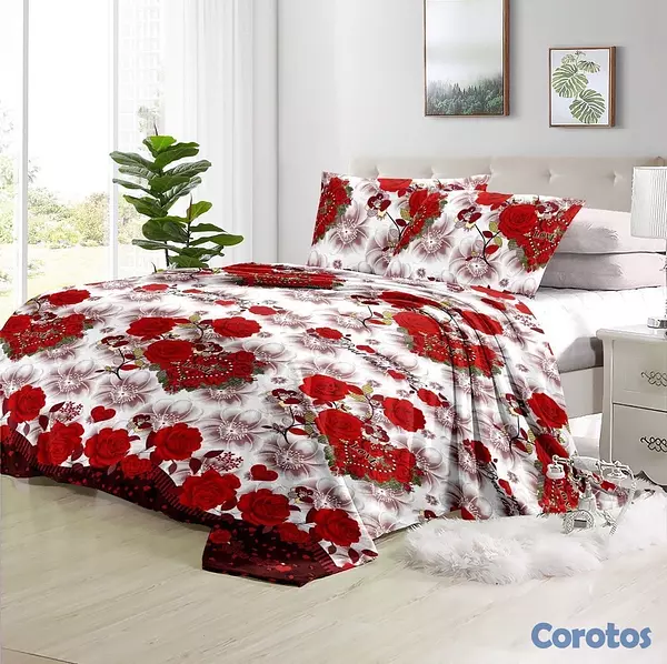 muebles y colchones - juego de frisas suave 3 piezas para cama de 60  17