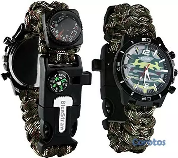 joyas, relojes y accesorios - Reloj de Paracord, con Herramientas de supervivencia pulsa brazalete pulsera 5