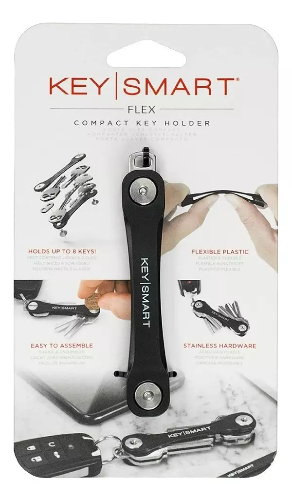 decoración y accesorios - Llavero Compacto Organizador Negro Keymart Flex 2
