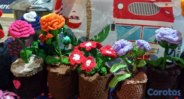 joyas, relojes y accesorios - FLORES TEJIDAS A MANO, BELLO DETALLE PARA REGLAR D 3