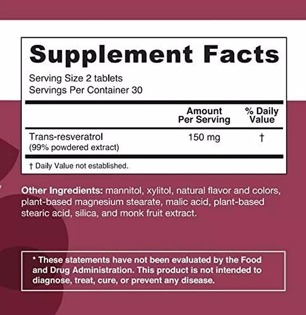 Salud y Equipamiento Médico - Resveratrol 60 Tab Ez Melts 2