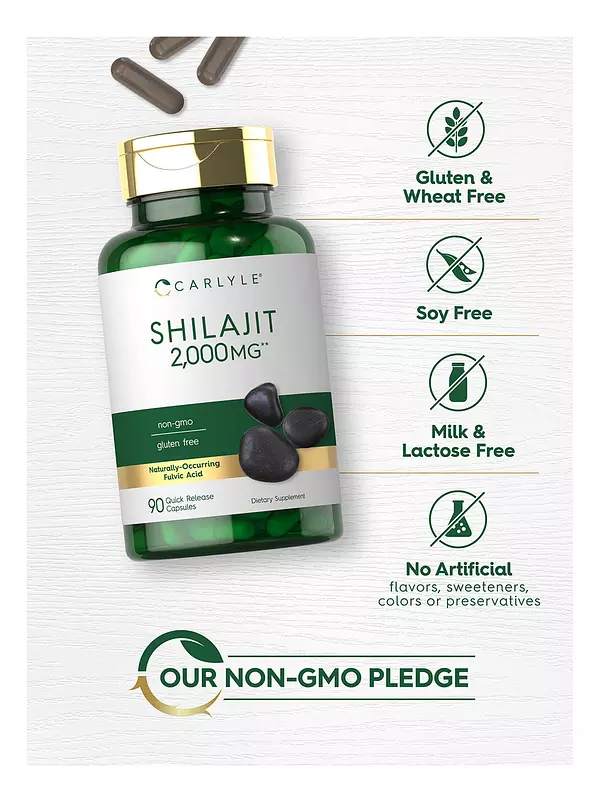 Salud y Equipamiento Médico - Shilajit 2000mg 90cap Carlyle 4