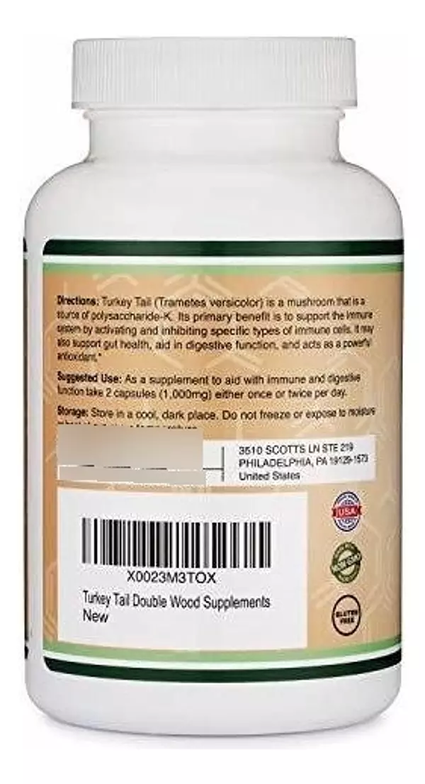 Salud y Equipamiento Médico - Suplemento De Setas De Cola De Pavo (120 Capsulas, Suministr 3