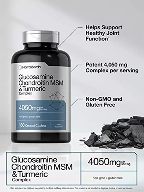Salud y Equipamiento Médico - Glucosamina Condroitina 4050 Mg 180 Cap Horbaach 4