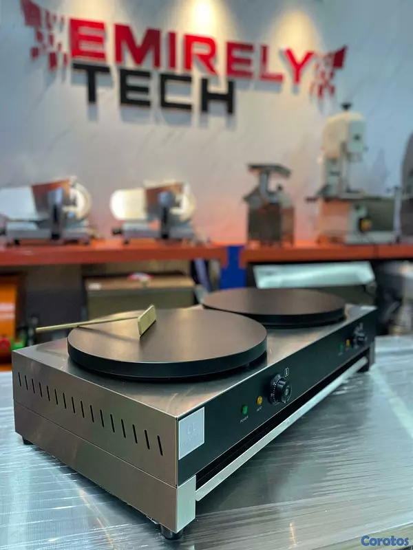 equipos profesionales - Crepera de doble parrilla para hacer crepe creps 4
