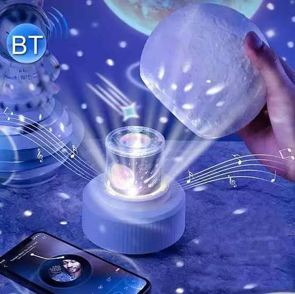 accesorios - Lámpara de luna Proyector de cielo estrellado de fantasía dibujos noche colorida 3
