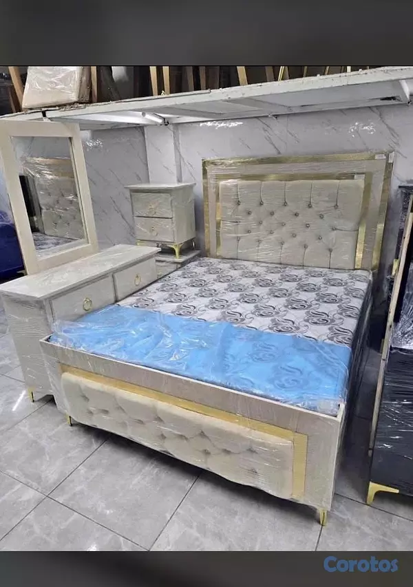muebles y colchones - Juego de Habitación Cama  11
