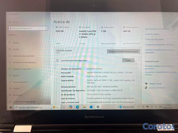 computadoras y laptops - Vendo Laptop Lenovo 2-in-1 Pantalla Touch HD Modo  3