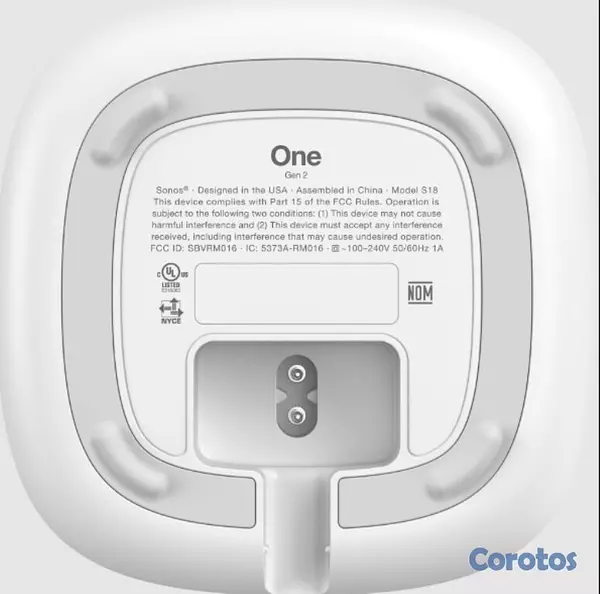 camaras y audio - Set de dos Sonos One Gen 2 + Soportes  5