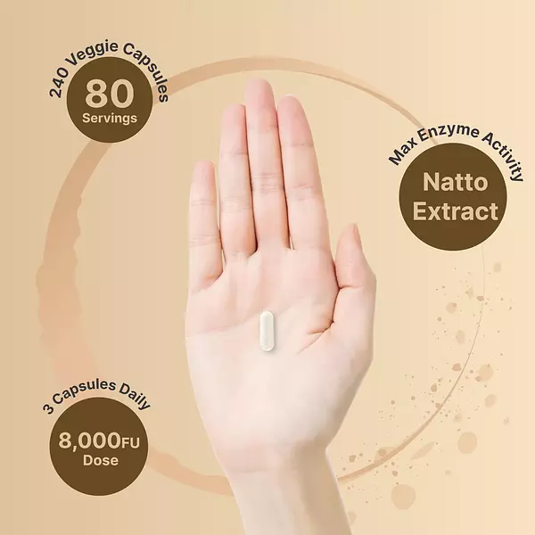 Salud y Equipamiento Médico - Suplemento De Nattoquinasa 8,000 Fu 5