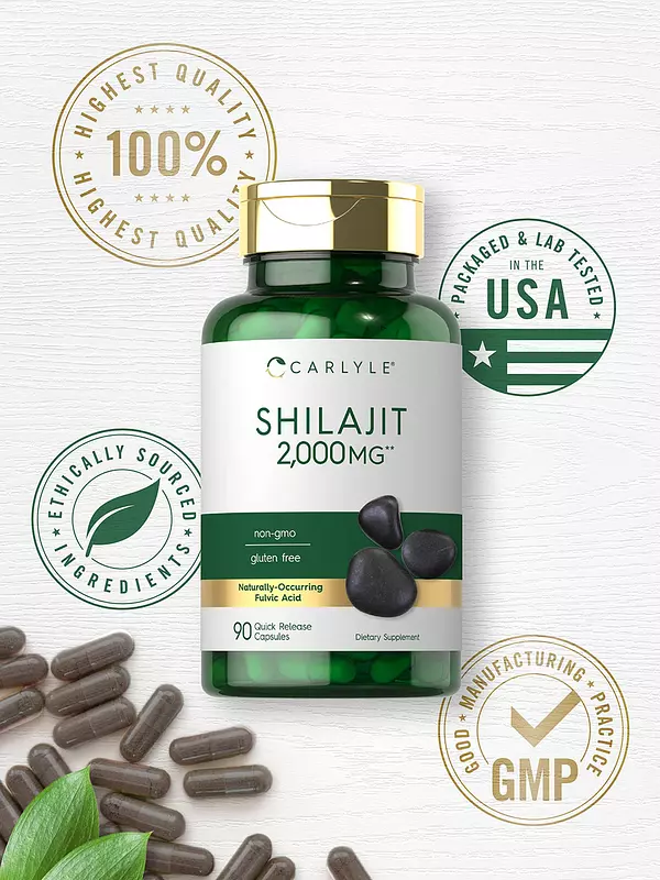 Salud y Equipamiento Médico - Shilajit 2000mg 90cap Carlyle 5