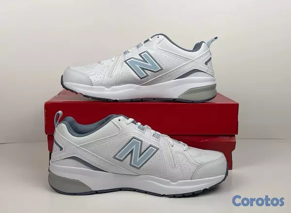 zapatos para mujer - New Balance 608v5 Training Shoe Women’s Size 7 D Wide White/Blue 3