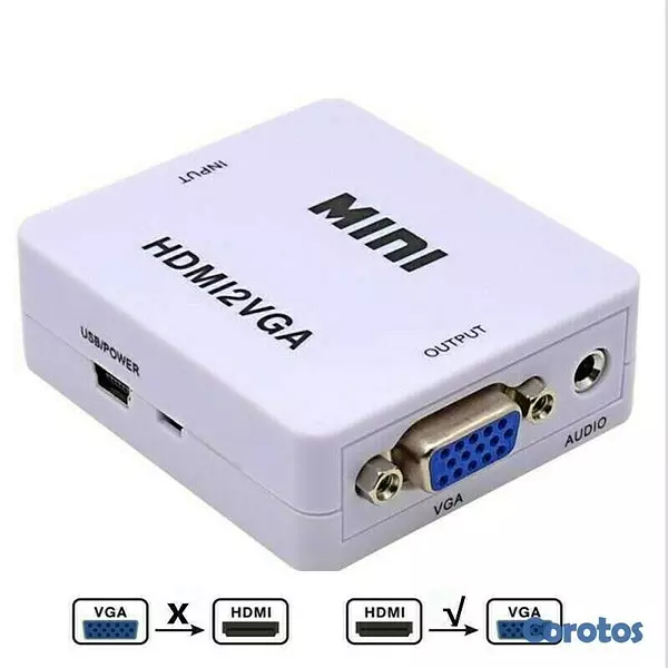 accesorios para electronica - Convertidor de HDMI a VGA 2